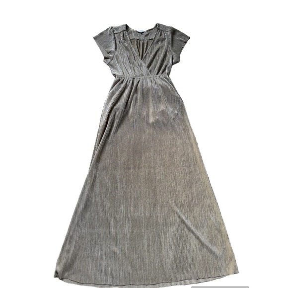 Baltic Born Dresses Baltic Born Athena Pleated Maxi Dress Size Medium Gold - Picture 2 of 13